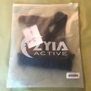 ZYIA Black Bomber Bra, L, NIP